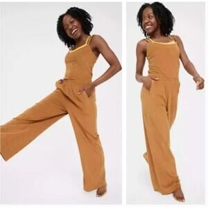 Aerie Tan Jumpsuit